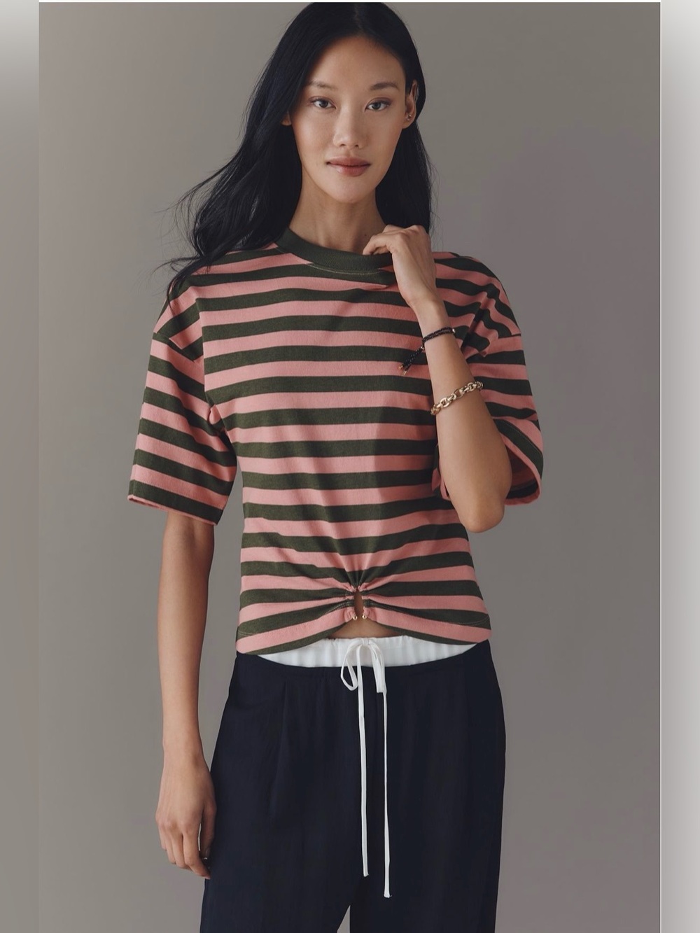 Anthropologie Cotton Hardware Tee